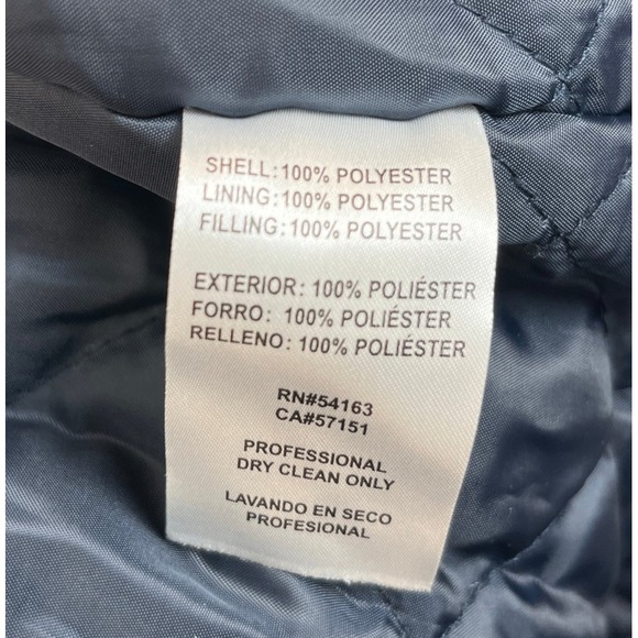 Tommy Hilfiger Parka Womens XXL Navy Blue Jacket Cozy Lined Hood Rib Storm Cuff - Picture 7 of 11